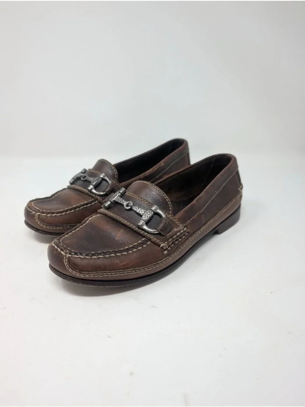 Cole Haan Brown Loafers 6 Leather Country Horsebit